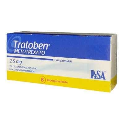 Tratoben 2.5 mg x 50 comprimidos "Ley Cenabast" Farmex-Fonasa-Persistente 