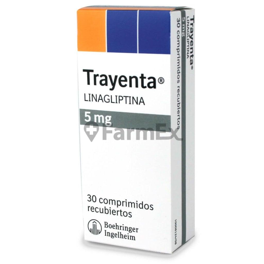Trayenta 5 mg x 30 comprimidos.
