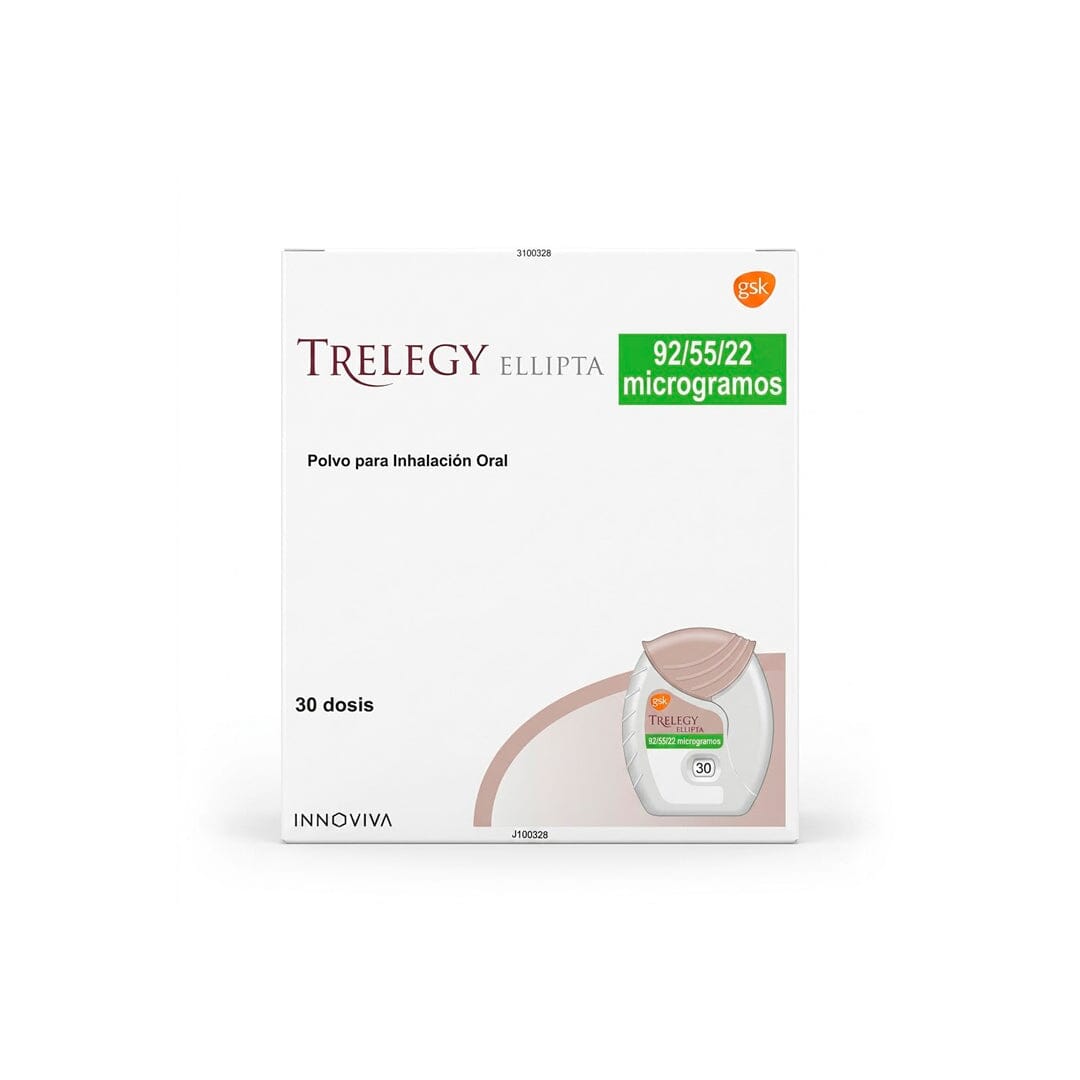 Trelegy 92/55/22 mcg x 30 dosis.