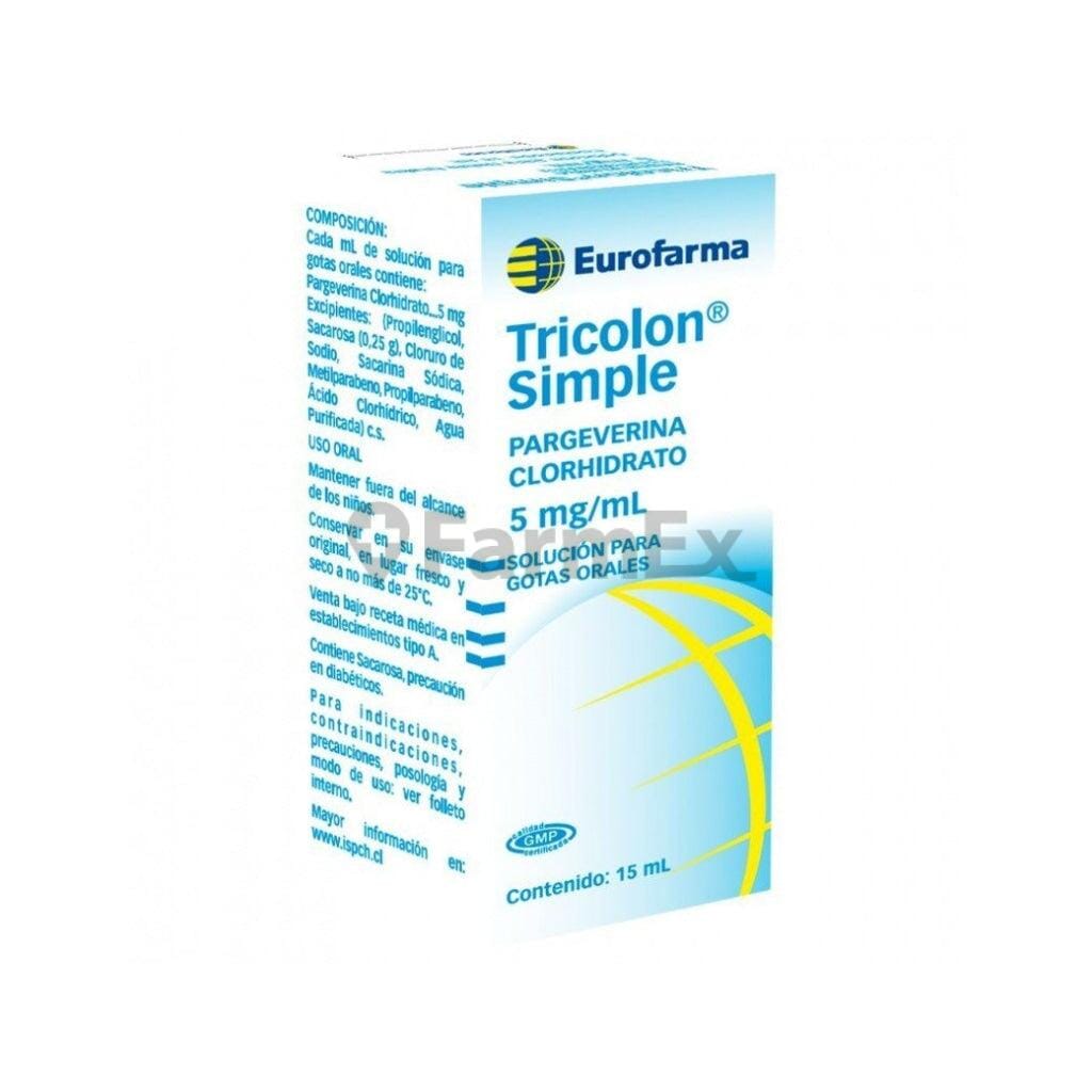 Tricolon Simple 5 mg / mL x 15 mL Farmex-Consorcio-Persistente 