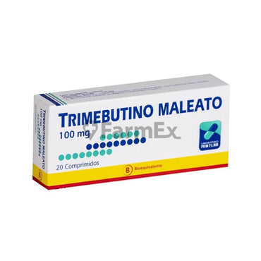 Trimebutino Maleato 100 mg x 20 comprimidos susc-1 de 2 meses Farmex-Suscripciones-Persistente 