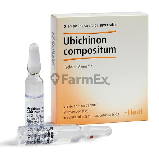 Ubichinon Compositum Solución Inyectable x 5 ampollas Farmex-BanMedica-Persistente 