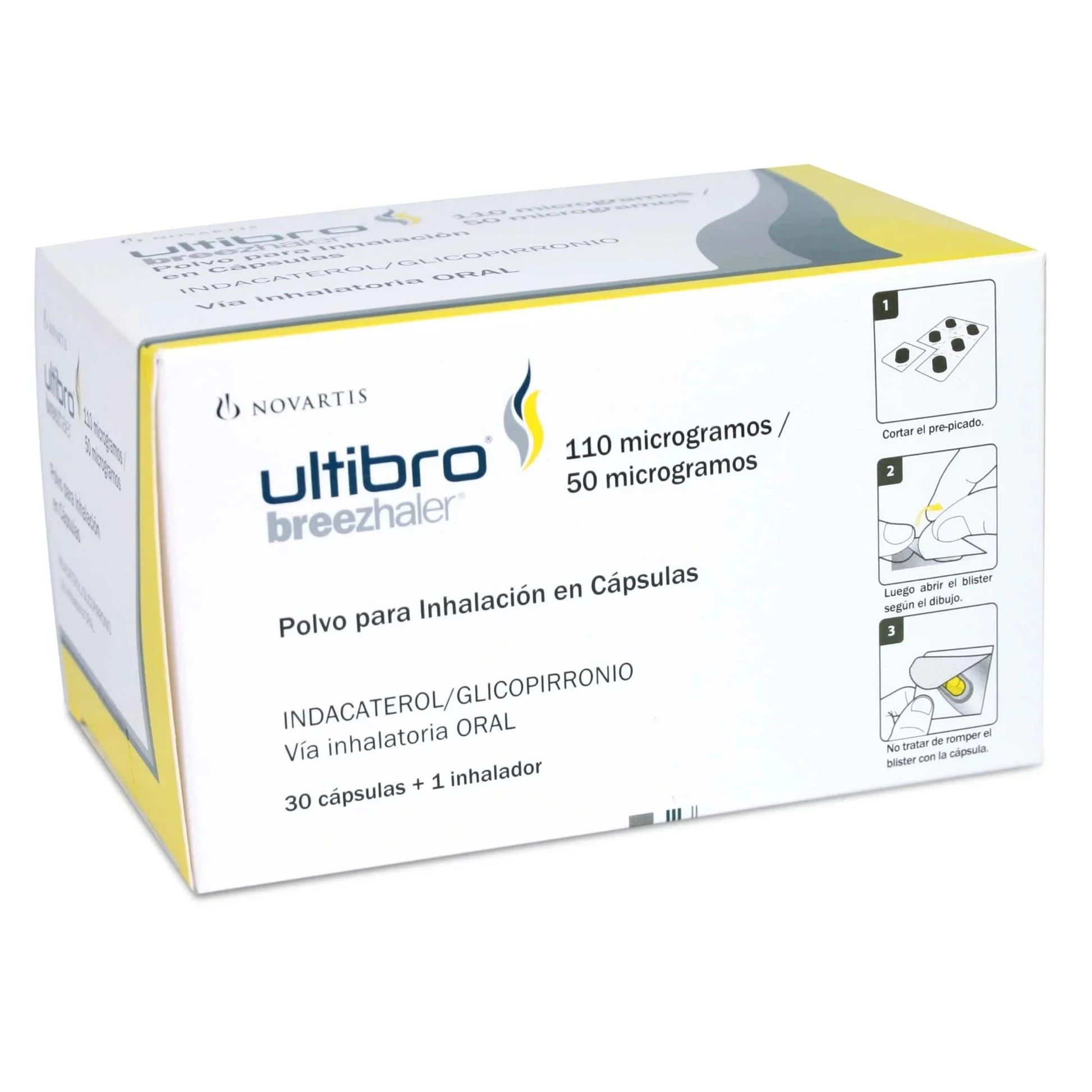 Ultibro 110/50 mcg x 30 cápsulas para inhalación NOVARTIS 