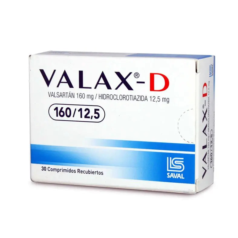 Valax-D 160/12,5 x 30 Comprimidos Recubiertos