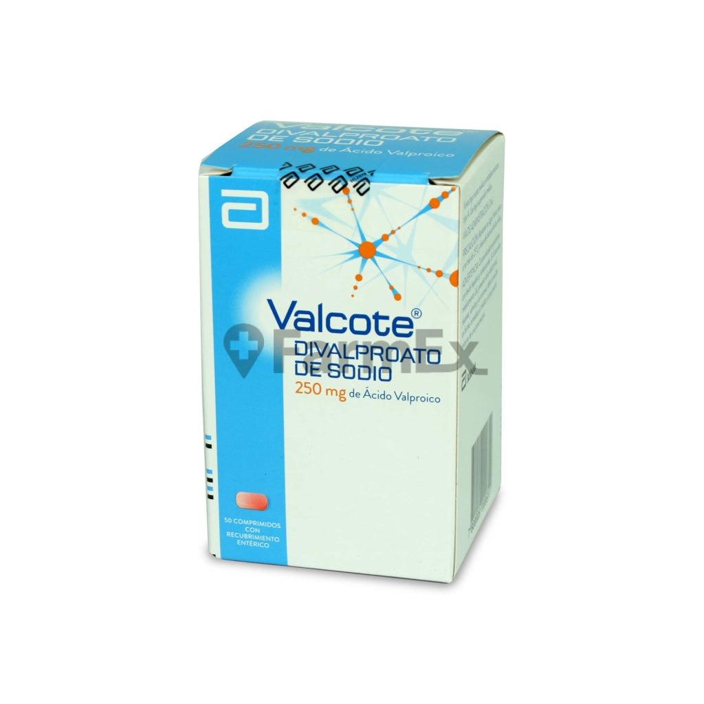 Valcote Divalproato 250 mg x 50 comprimidos.