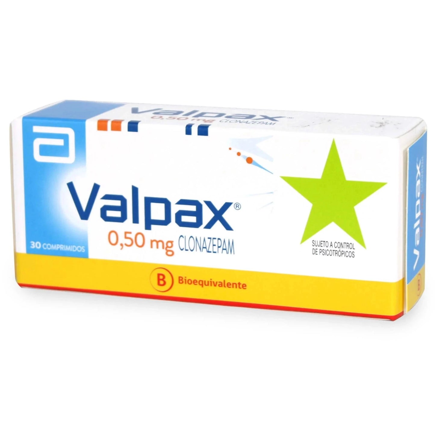 Valpax 0,5 mg x 30 comprimidos (Venta solo en sucursal) Farmex-BanMedica-Persistente 