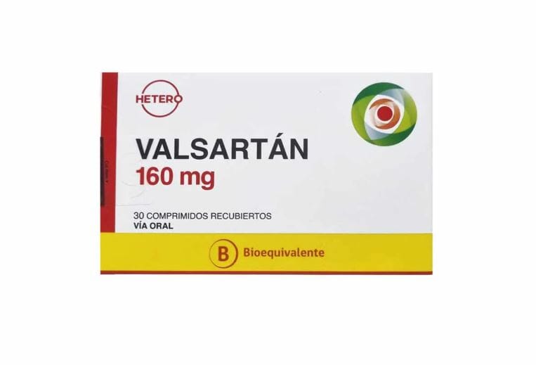Valsartán 160 mg x 30 comprimidos Hetero 