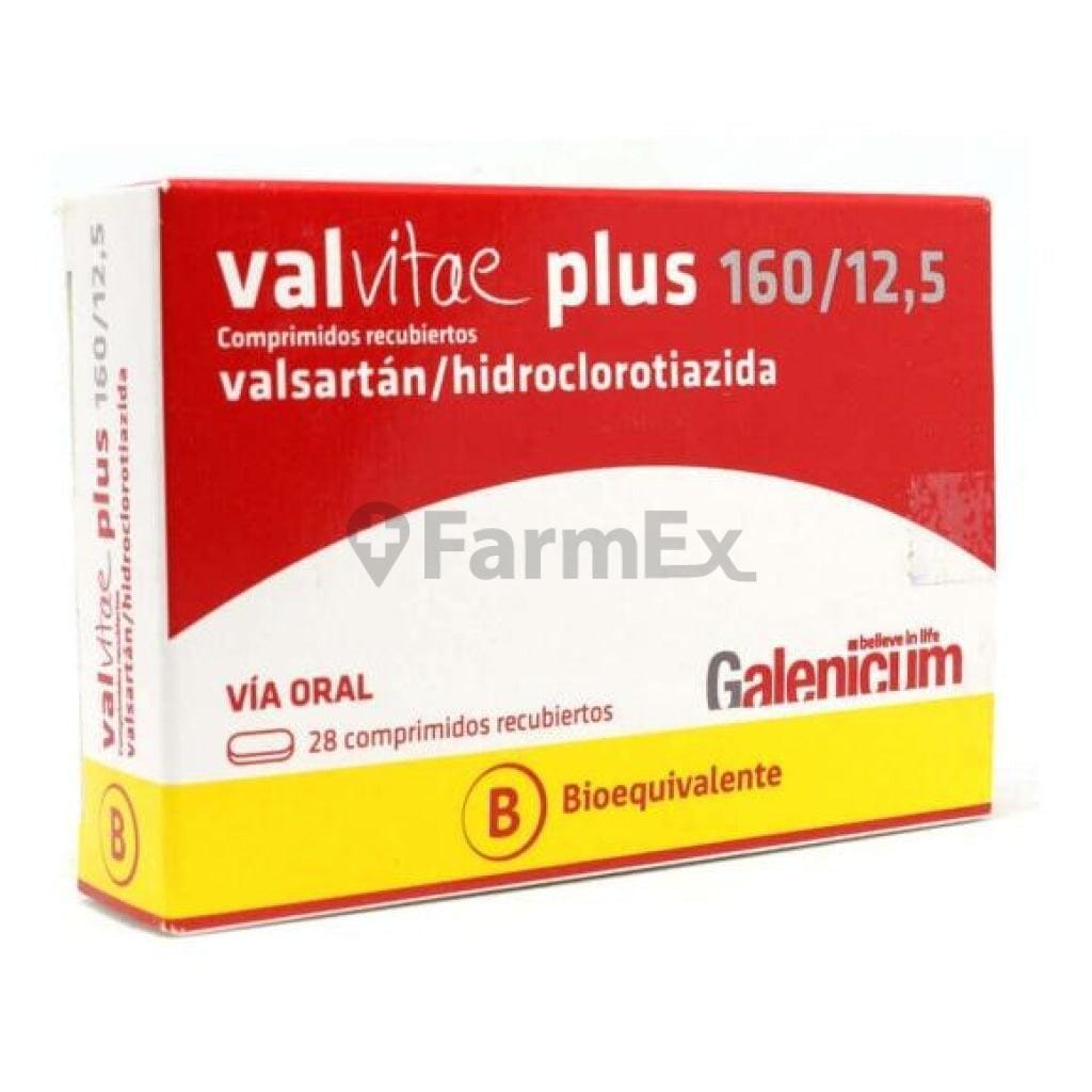 Valvitae Plus 160 / 12,5 mg x 28 comprimidos Farmex-BanMedica-Persistente 