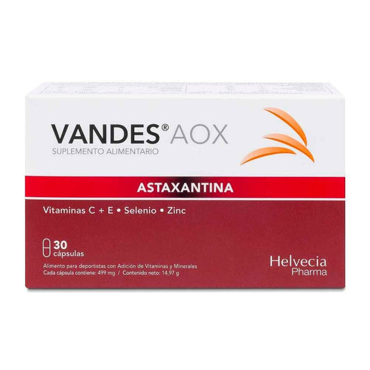 Vandes AOX Astaxantina 30 Cápsulas AlpesChemie 