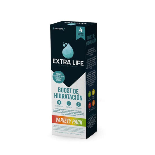 Variety Pack 15 g c/u x 4 Sobres Extra Life 
