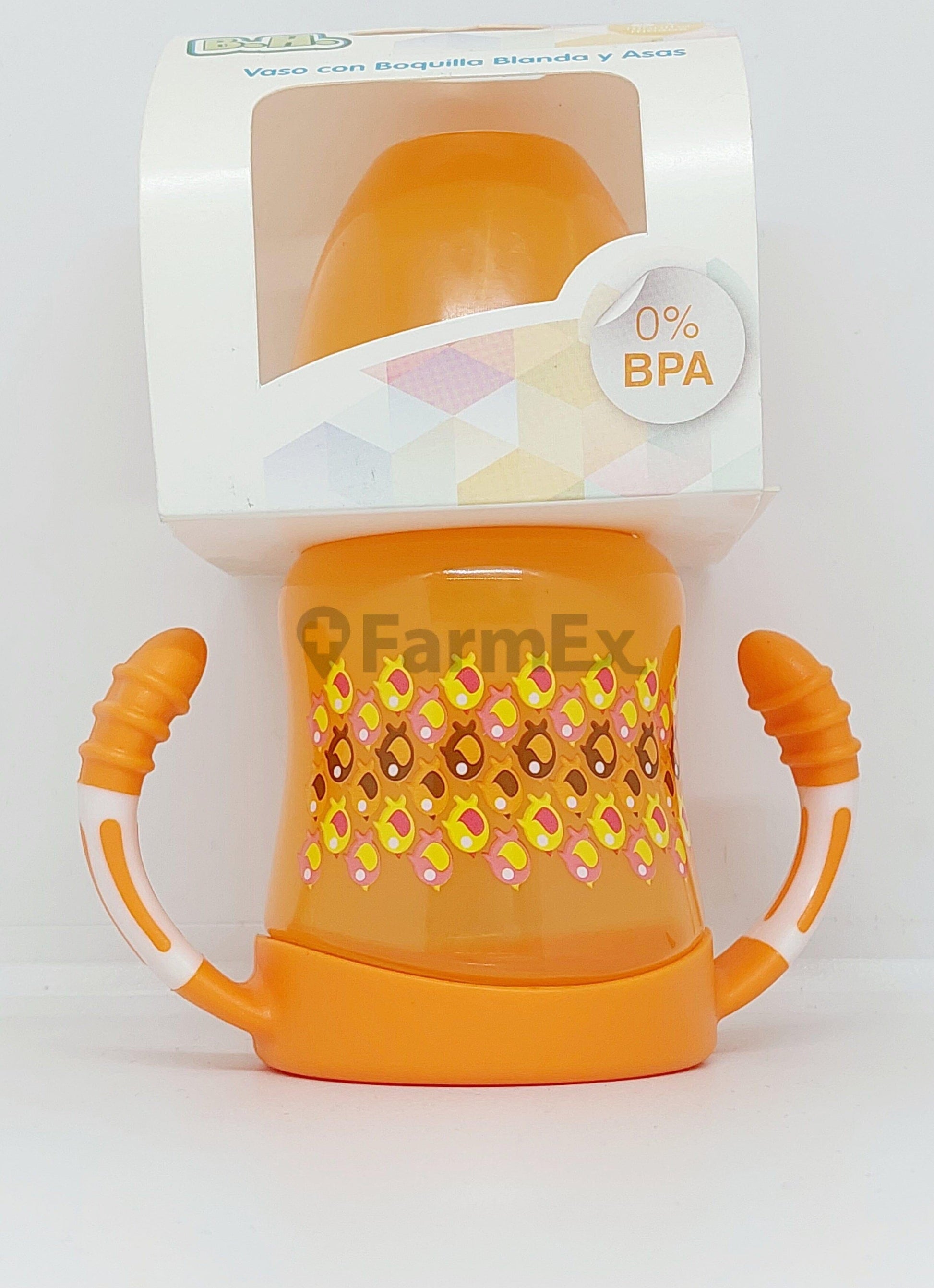 Vaso Transición con Boquilla Blanda y Asas +6M Farmex-Pluxee-Persistente 