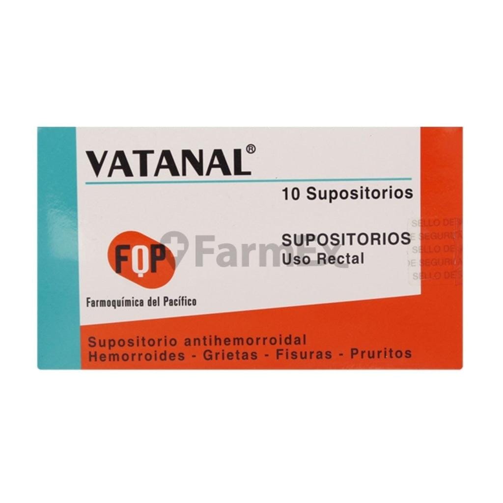 Vatanal x 10 supositorios Farmex-Consorcio-Persistente 