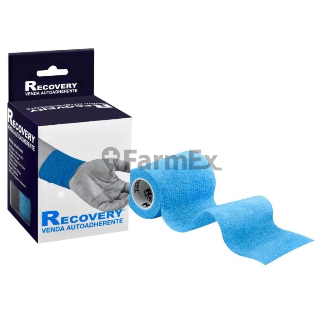 Venda Autoadherente Color Azul 7,5 cm x 4,5 m Farmex-Fonasa-Persistente 
