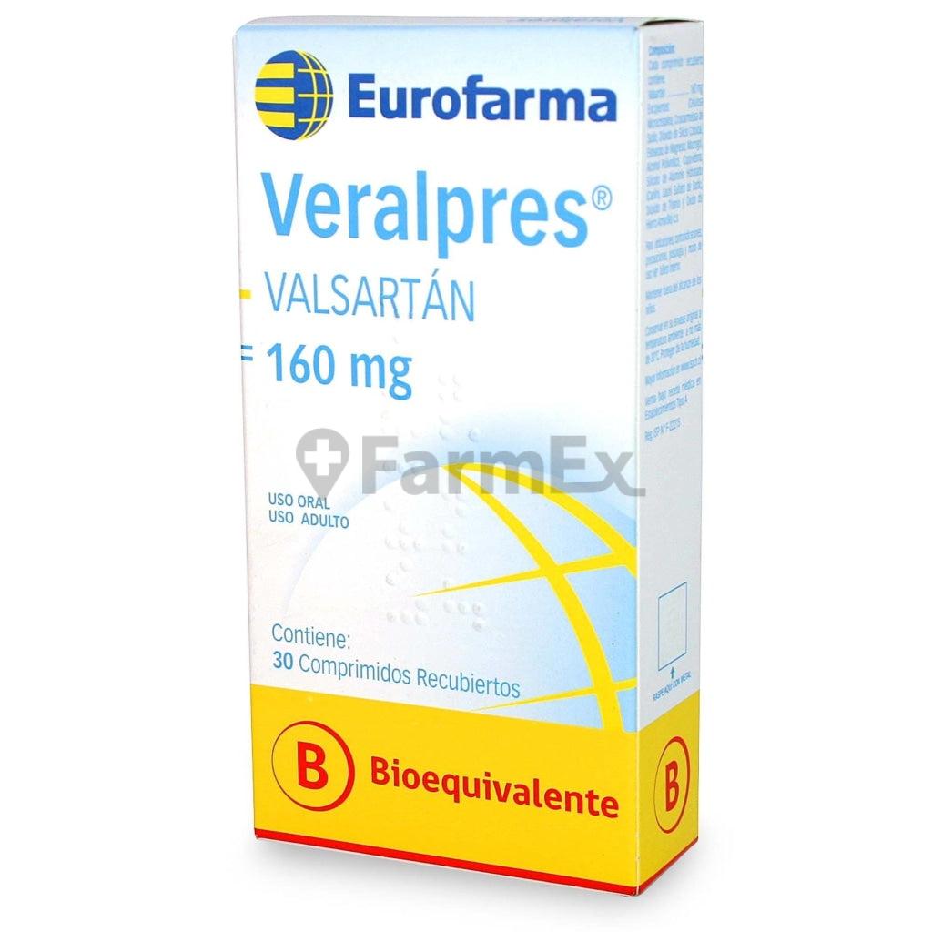 Veralpres 160 mg x 30 comprimidos.
