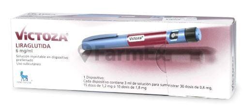 Victoza Inyectable 6 mg / mL Penfill 3 mL x 1 Frasco Farmex-VidaTres-Persistente 