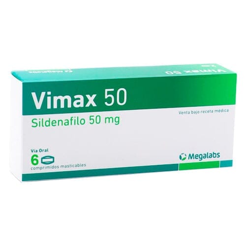 Vimax 50 mg x 6 comprimidos Farmex-Pluxee-Persistente 