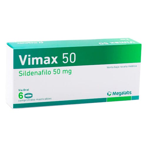 Vimax  50 mg x 6 comprimidos.