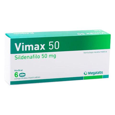 Vimax  50 mg x 6 comprimidos