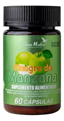 Vinagre de Manzana x 60 cápsulas Farmex-Fonasa-Persistente 