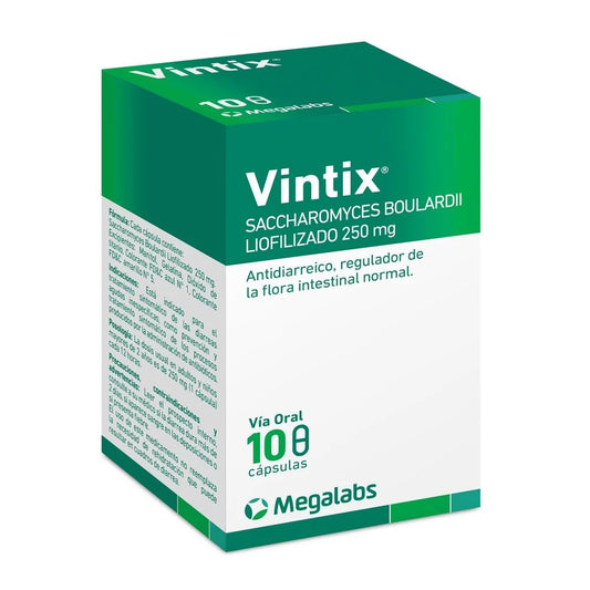 Vintix 250 mg x 10 Cápsulas MEGALABS 