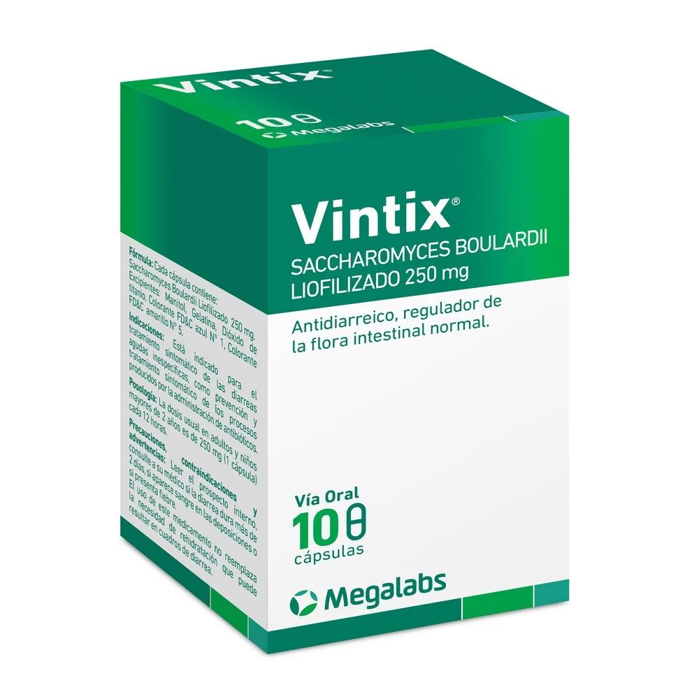 Vintix 250 mg x 10 Cápsulas.