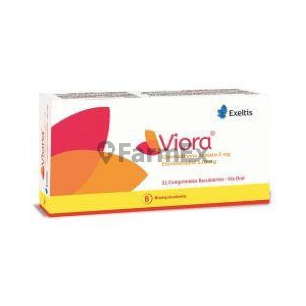 Viora x 21 comprimidos Farmex-Fonasa-Persistente 