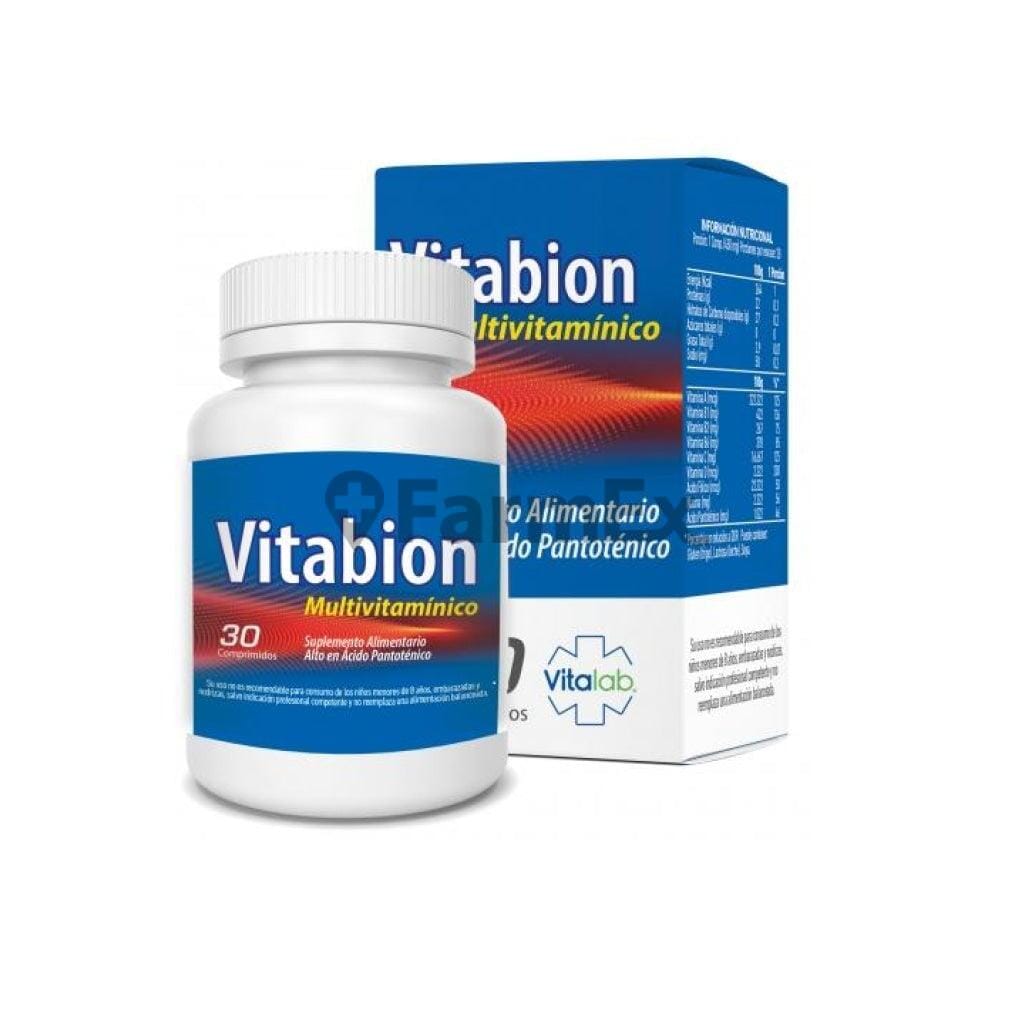 Vitabion x 30 comprimidos Farmex-BanMedica-Persistente 