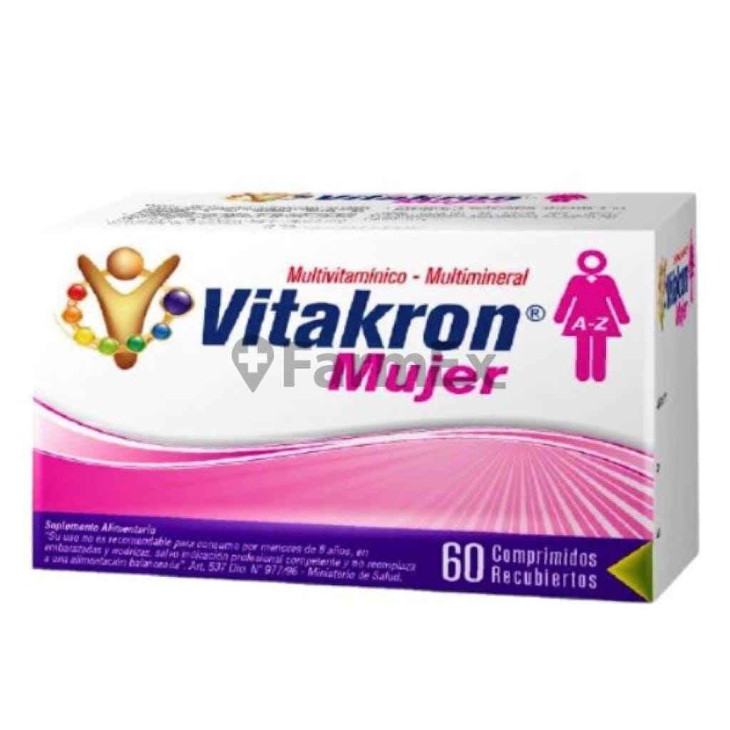 Vitakron Mujer x 60 comprimidos Farmex-Pluxee-Persistente 