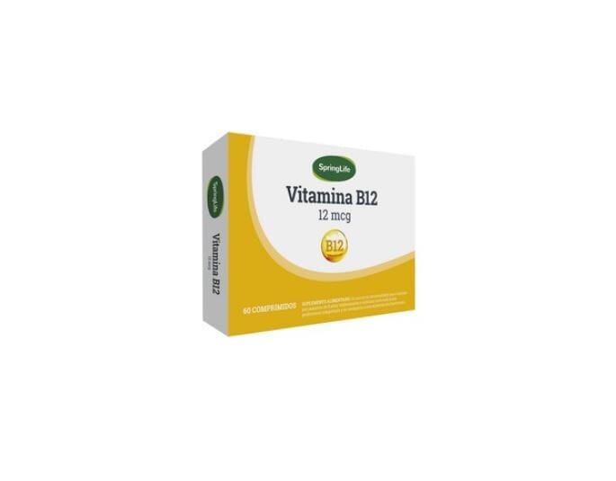 Vitamina B12 12 mcg x 60 comprimidos (Springlife) Farmex-Pluxee-Persistente 