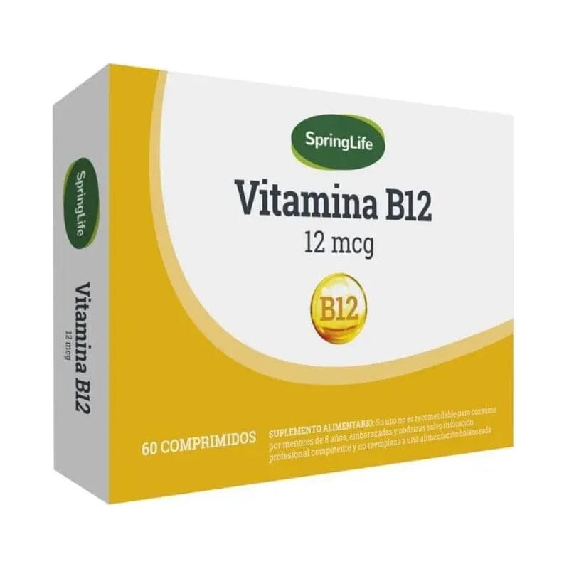 Vitamina B12 12 mcg x 60 comprimidos  (Springlife).