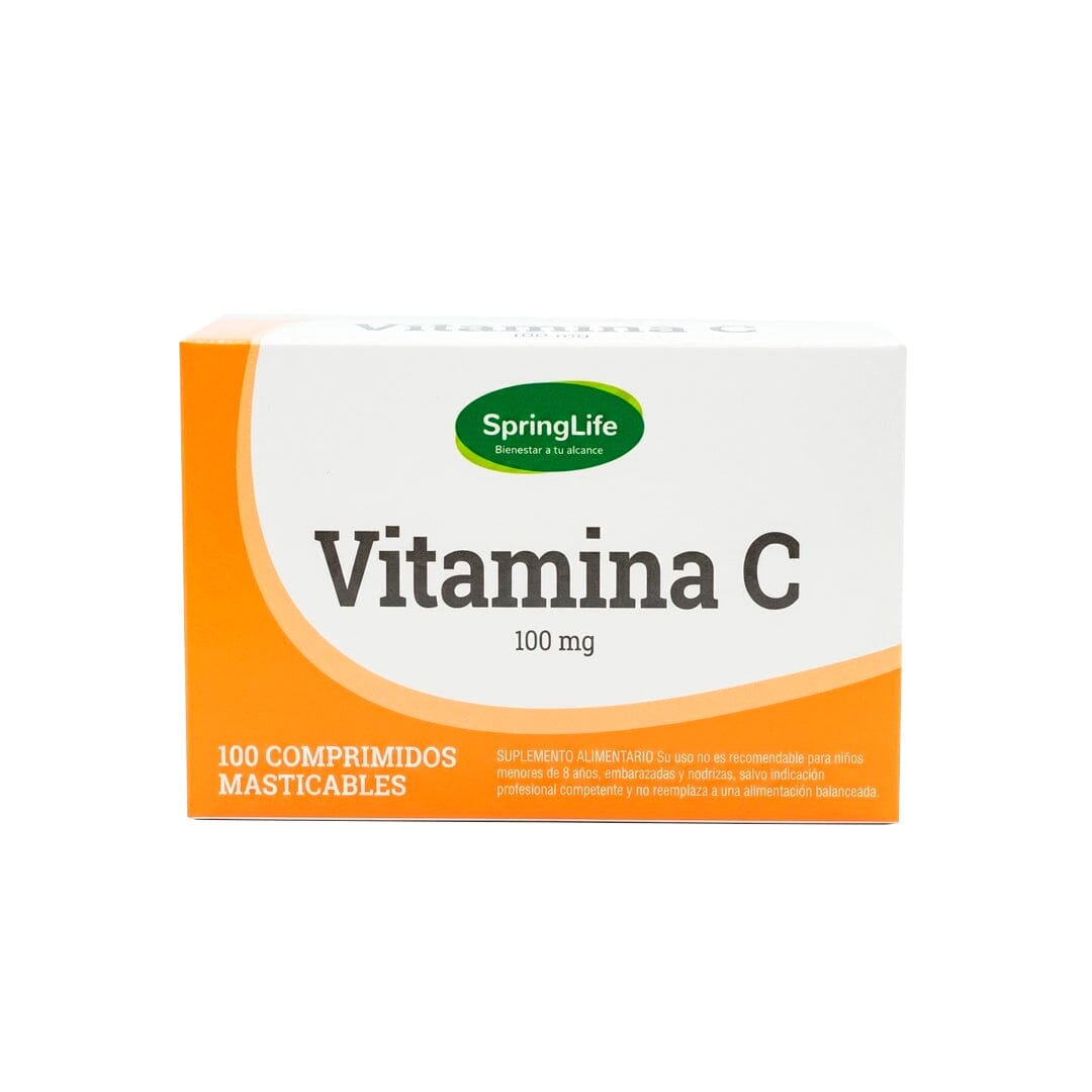 Vitamina C 100 mg x 100 comprimidos SPRINGLIFE 
