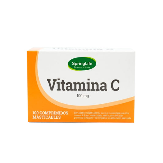 Vitamina C 100 mg x 100 comprimidos SPRINGLIFE 