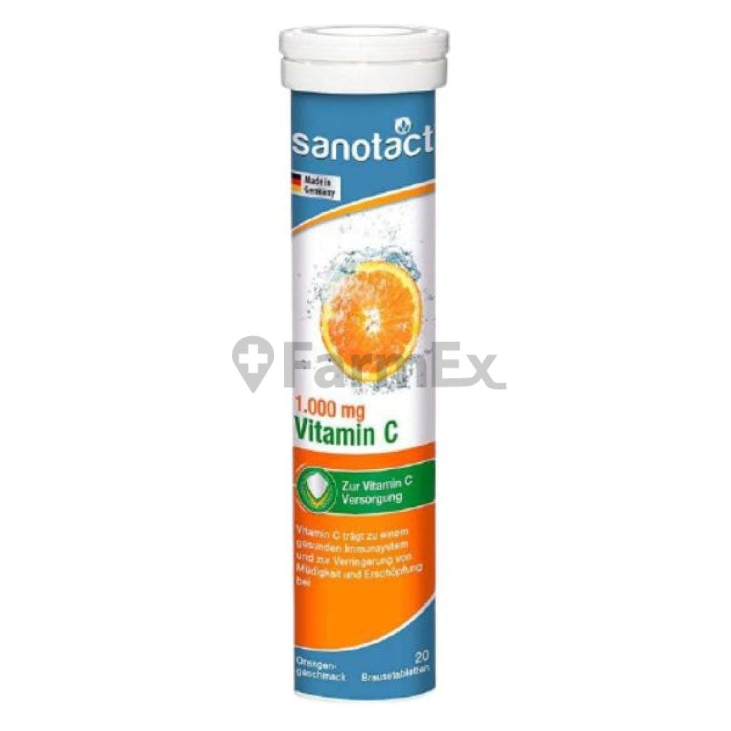 Vitamina C 1000 mg x 20 tabletas efervescentes Farmex-MiaHealth-Persistente 