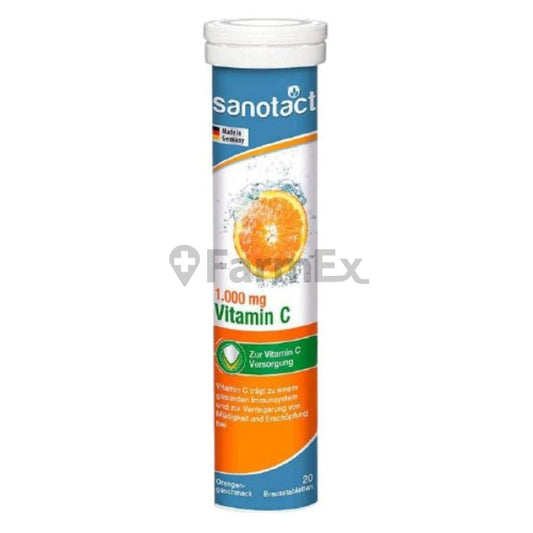 Vitamina C 1000 mg x 20 tabletas efervescentes Farmex-MiaHealth-Persistente 