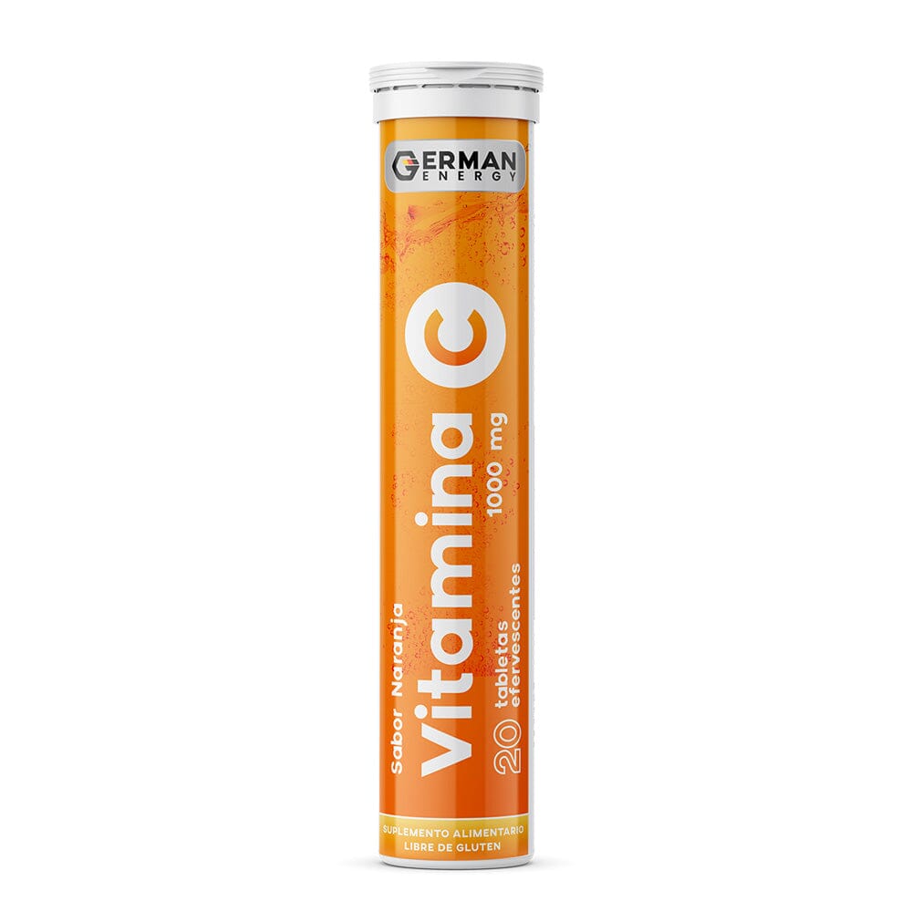 Vitamina C 1000 mg x 20 Tabletas efervescentes sabor Naranja.