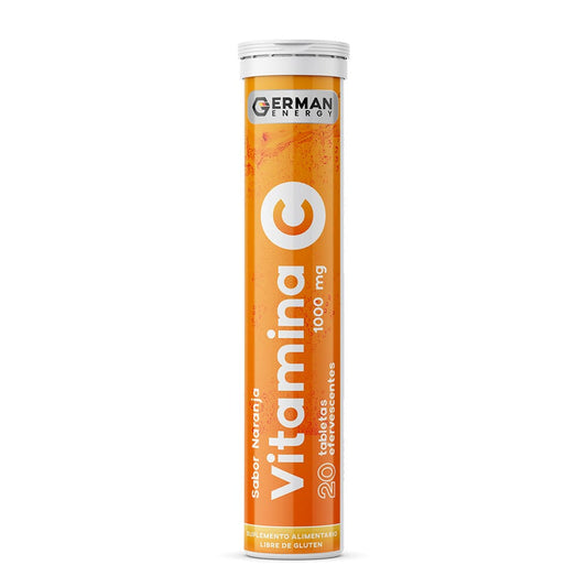 Vitamina C 1000 mg x 20 Tabletas efervescentes sabor Naranja.