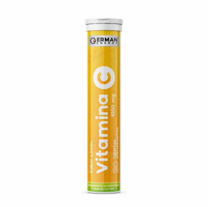 Vitamina C 1000 mg x 20 Tabletas efervescentes sabor Limon German Energy 