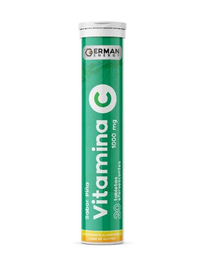 Vitamina C 1000 mg x 20 Tabletas efervescentes sabor Piña German Energy 