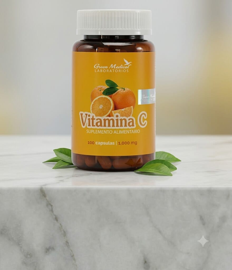 Vitamina C 1g x 100 Cápsulas Farmex-Pluxee-Persistente 