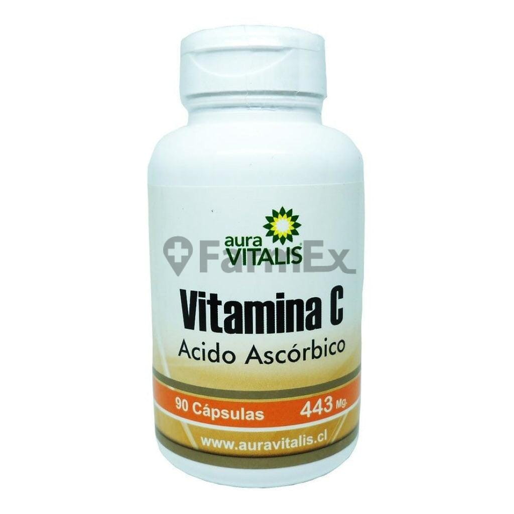 Vitamina C 443 mg x 90 cápsulas Farmex-BanMedica-Persistente 