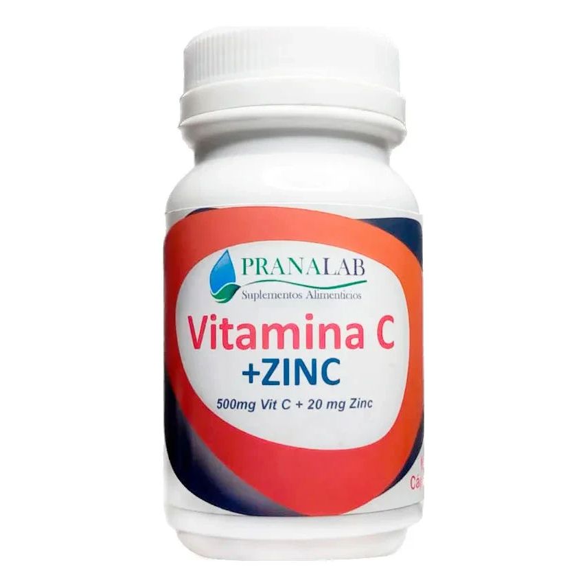 Vitamina C 500 mg + Zinc 20 mg x 60 cáps Pranalab 