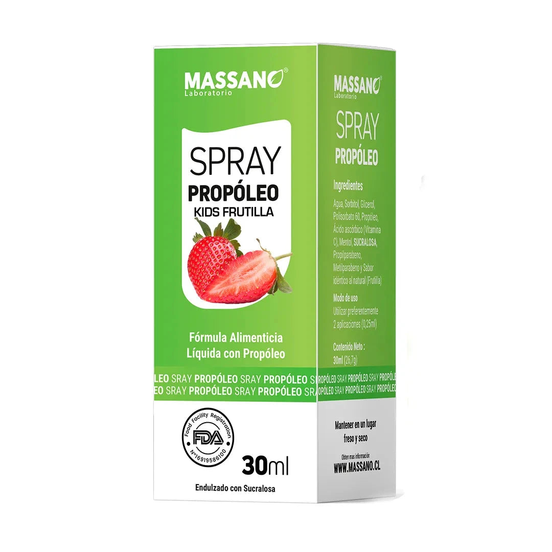 Vitamina C "Gotas" Sabor Frutilla x 30 ml Massano 