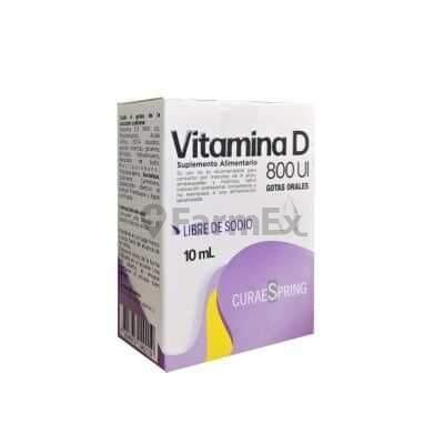 Vitamina D 800 U.I. x 10 mL Farmex-MiaHealth-Persistente 