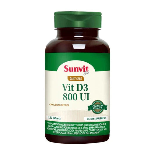 Vitamina D 800 U.I. x 120 tabs sunvit 