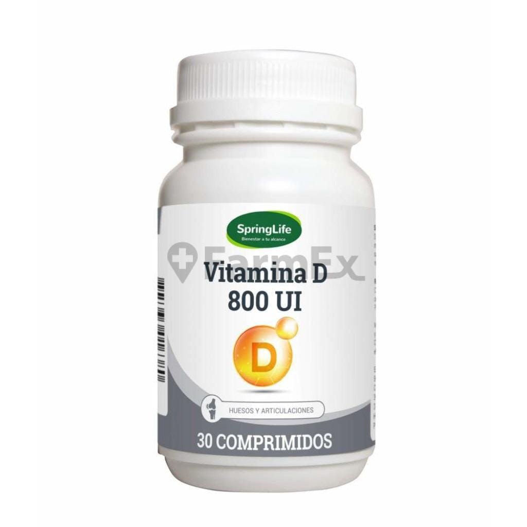 Vitamina D 800 U.I x 30 comprimidos Farmex-VidaTres-Persistente 