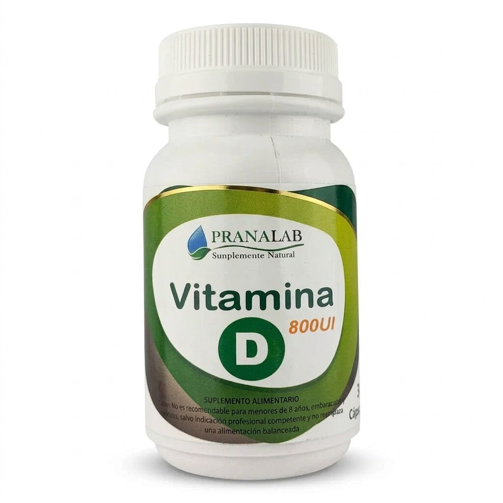 Vitamina D3 800 UI x 30 cápsulas.