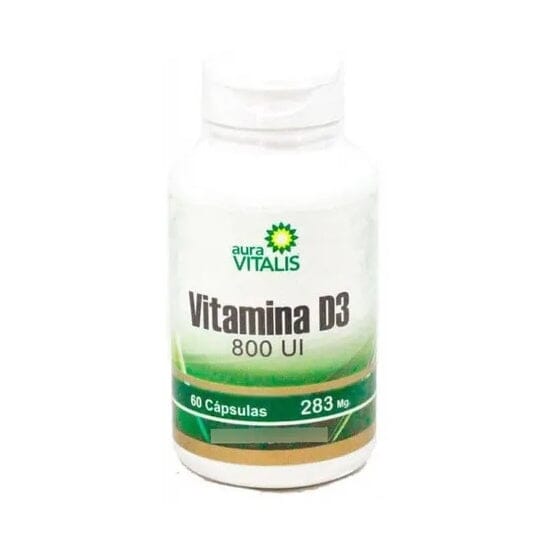Vitamina D3 800 UI x 60 cápsulas Aura Vitalis 