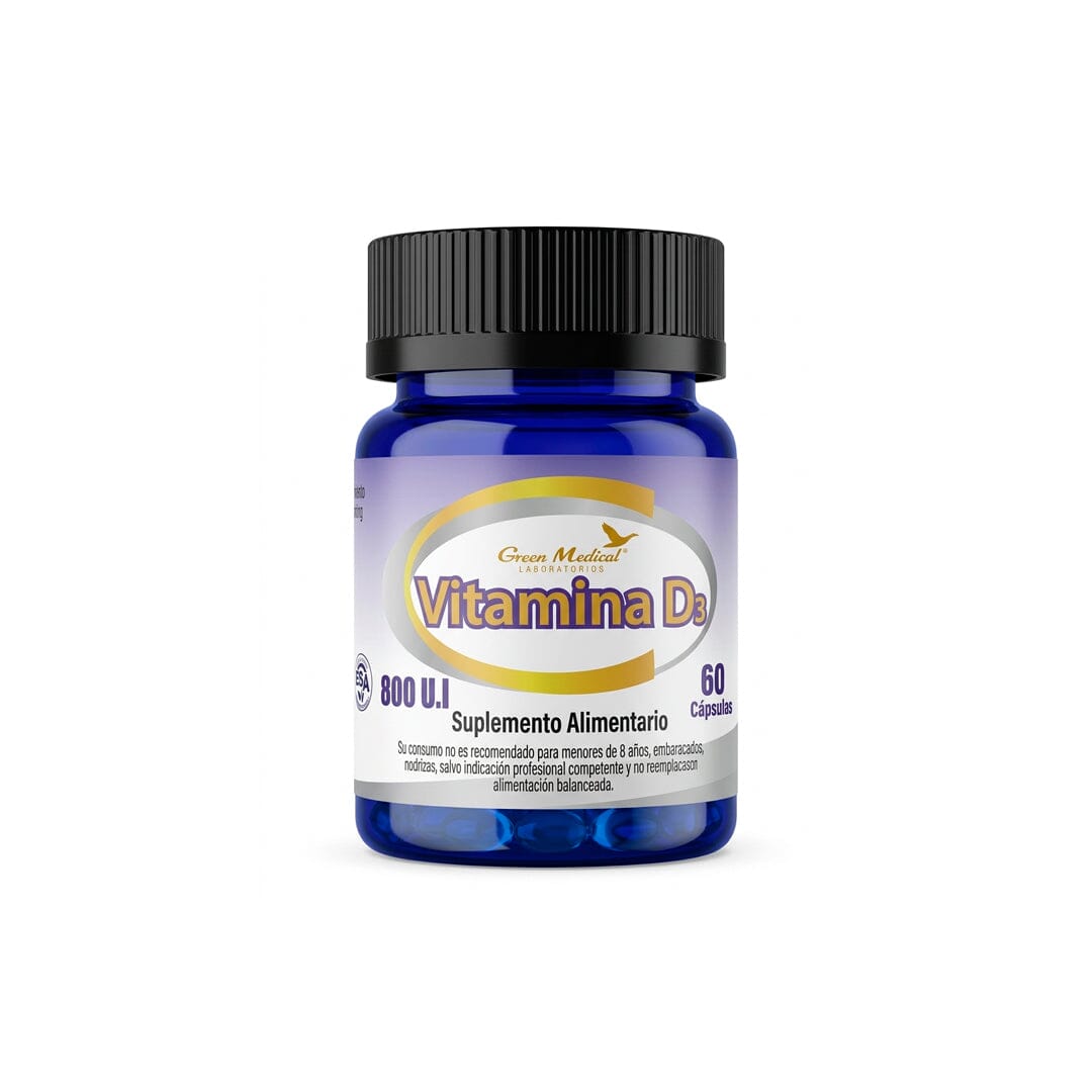 Vitamina D3 x 60 cápsulas.