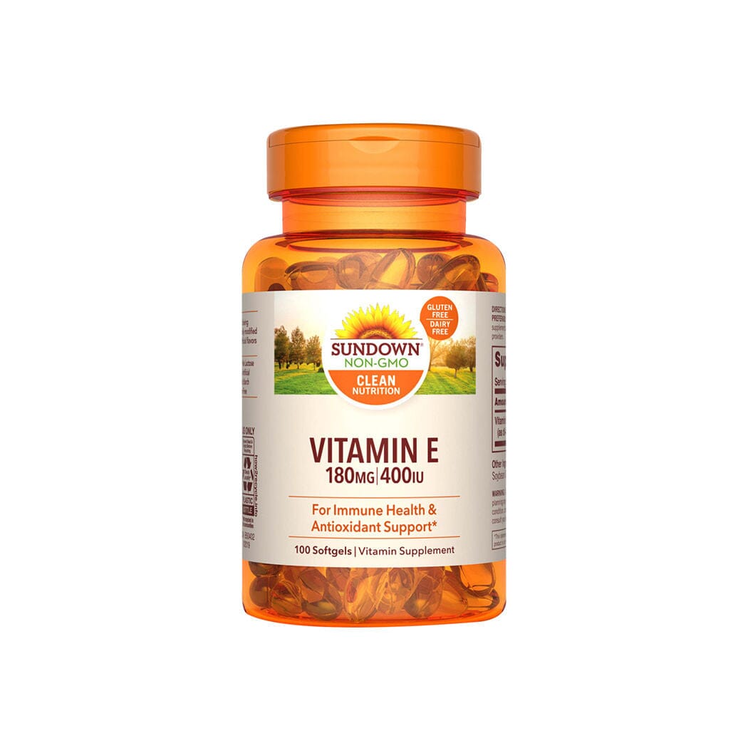 Vitamina E 400 UI/180 mg x 100 cápsulas blandas.