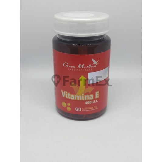 Vitamina E 400 U.I x 60 cápsulas Farmex-BanMedica-Persistente 
